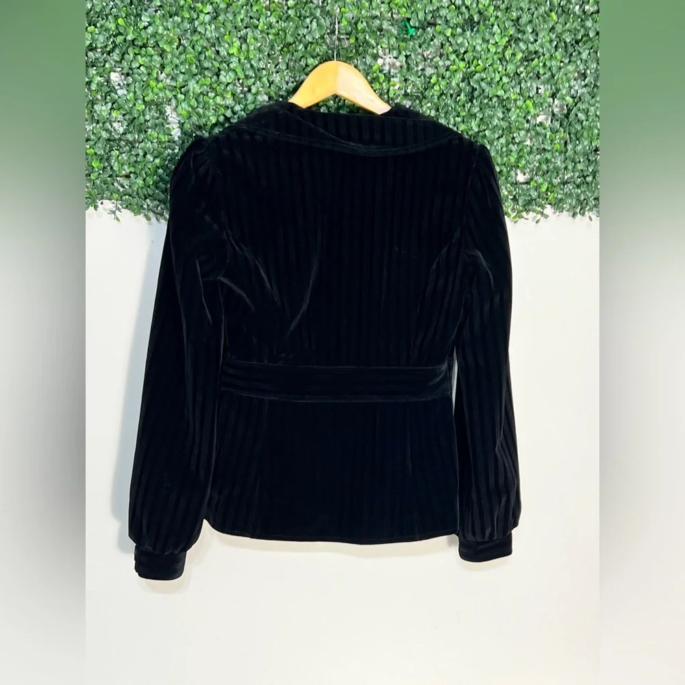 Buffalo by David Bitton Wilhelmina Velvet Stretch Black Blazer Jacket Medium